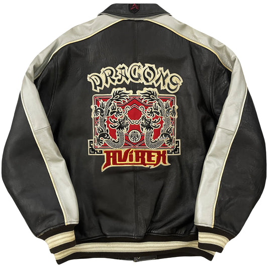 Avirex Leather Varsity Jacket - XXL