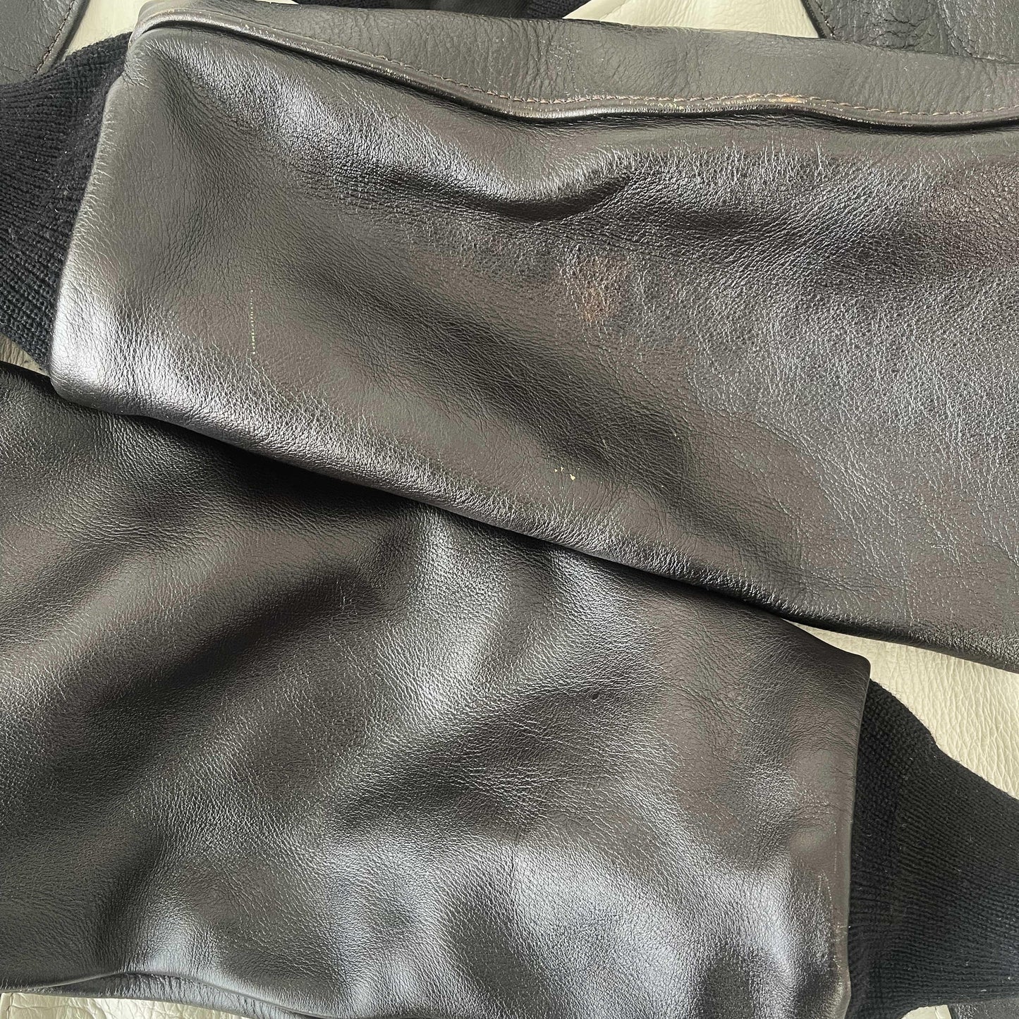 Vanson Leathers Race Team Leather Bomber Jacket - M