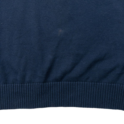 Vintage 2000s Burberry Embroidered Q Zip Jumper Size S