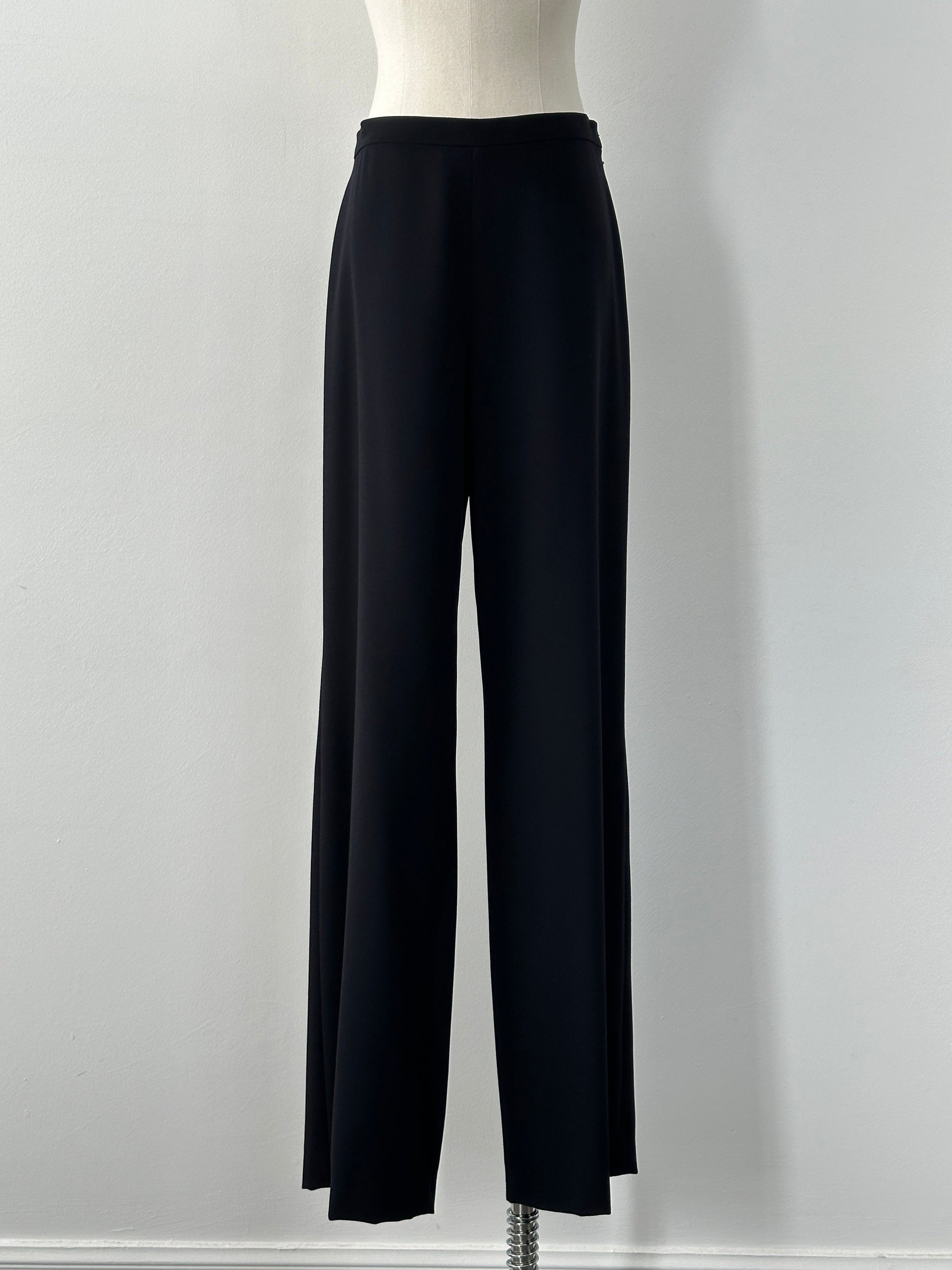 Max Mara 1990s Pure Wool Wide Leg Trousers - W29