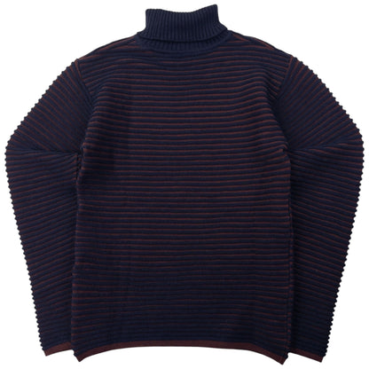 Vintage Issey Miyake MEN Ribbed Knit Turtleneck Jumper Size S