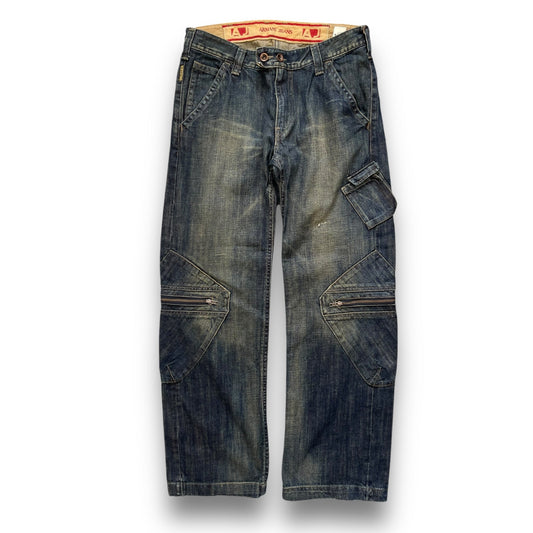 Armani Cargo Denim Jeans (34) | Default Title, Blue