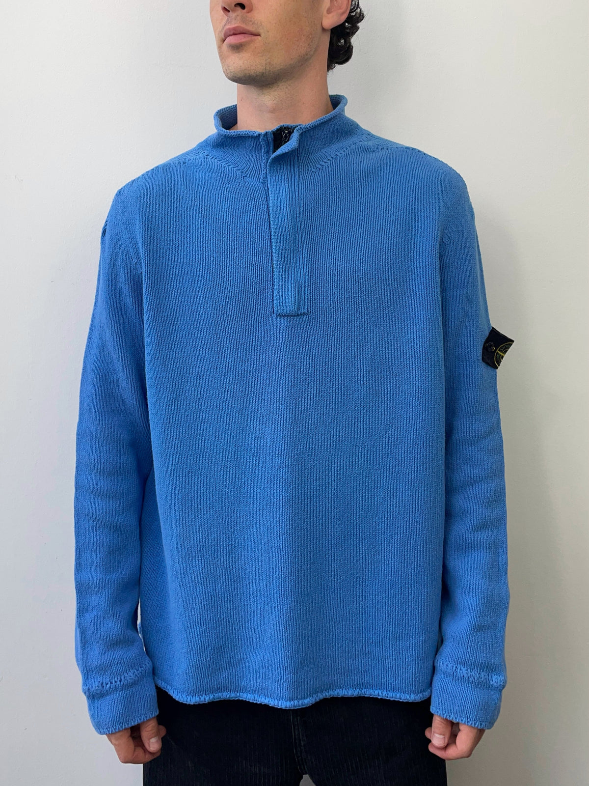 Stone Island SS04 Knit Half-Zip Jumper | XX-Large, Red
