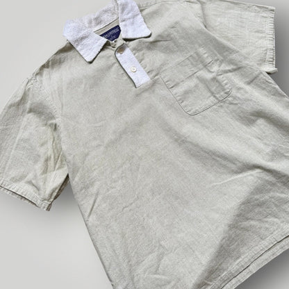 Nepenthes Brushed Cotton Towelling Collar Polo Shirt S/M