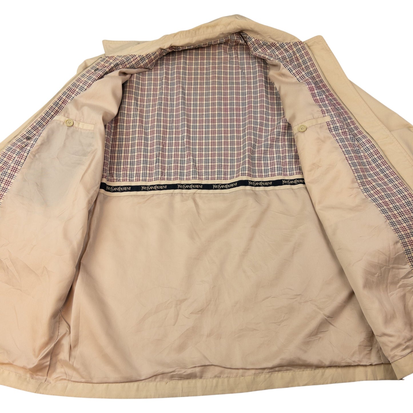 Vintage YSL Yves Saint Laurent Zip Up Jacket Size M