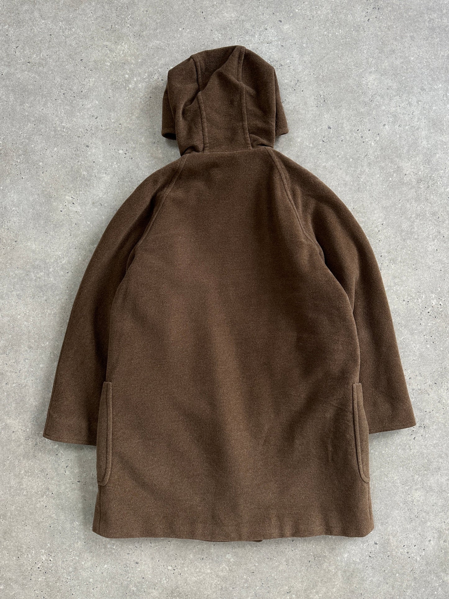 Max Mara Weekend 2000s Wool Hooded Double Breasted Coat - M