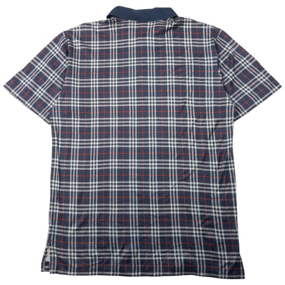Vintage 90s Burberry Nova Check Polo Shirt Size S | Small, Navy