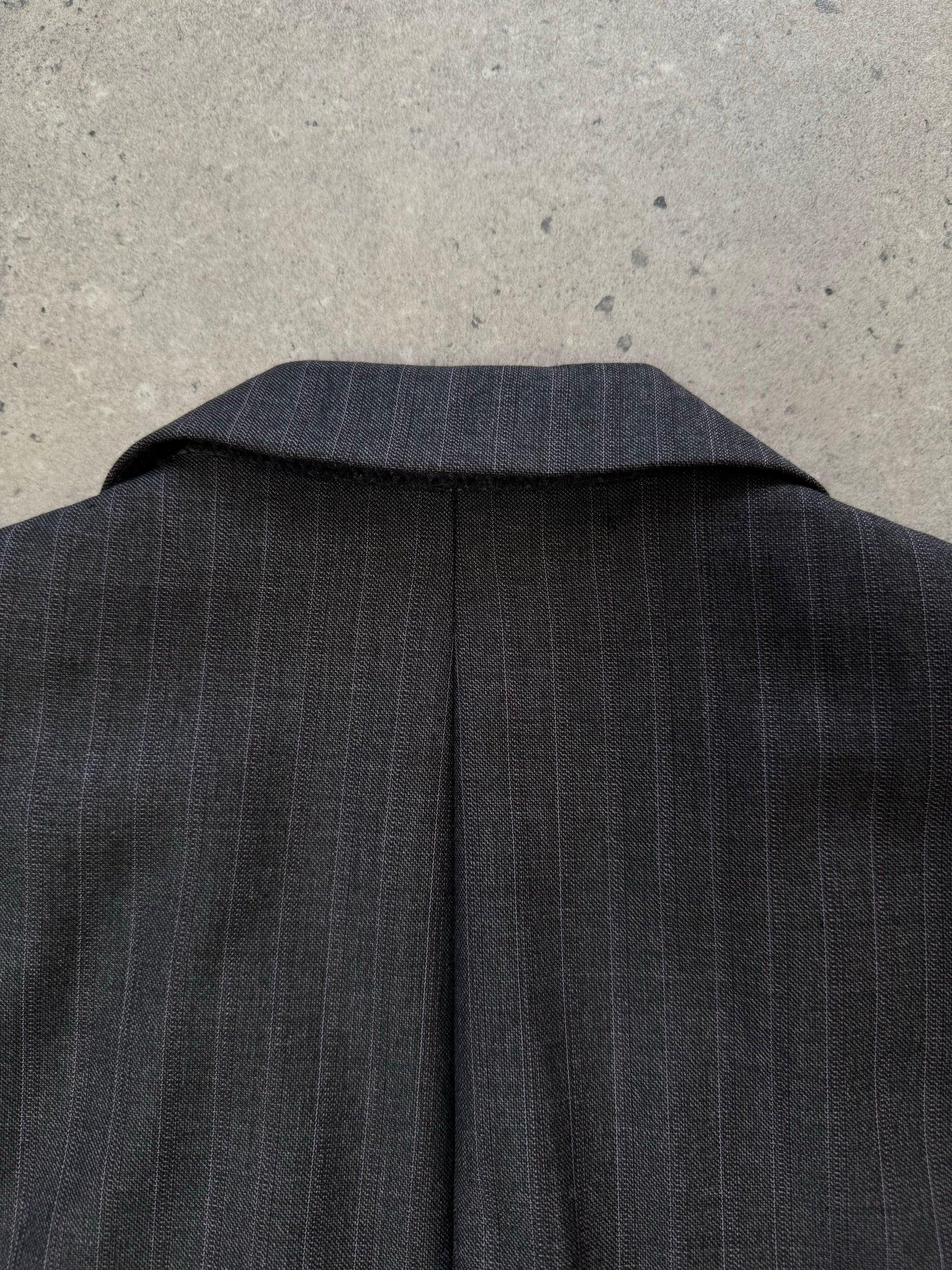 Loro Piana x Digel 1990s pure wool single-breasted blazer in size L, featuring classic tailored fit and beige color.