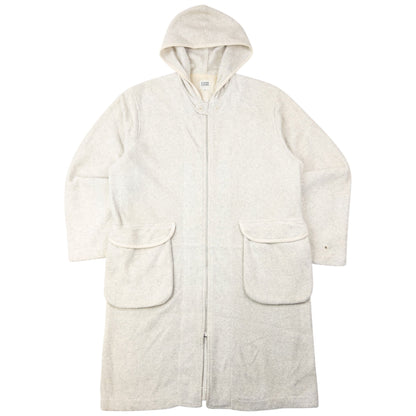 Vintage 90s Yohji Yamamoto Zip Up Fleece Jacket Size L | Large, Cream
