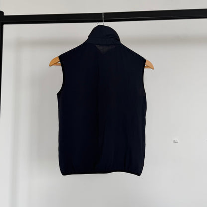 ss1999 prada sport zip up sleeveless top | O/S, Navy