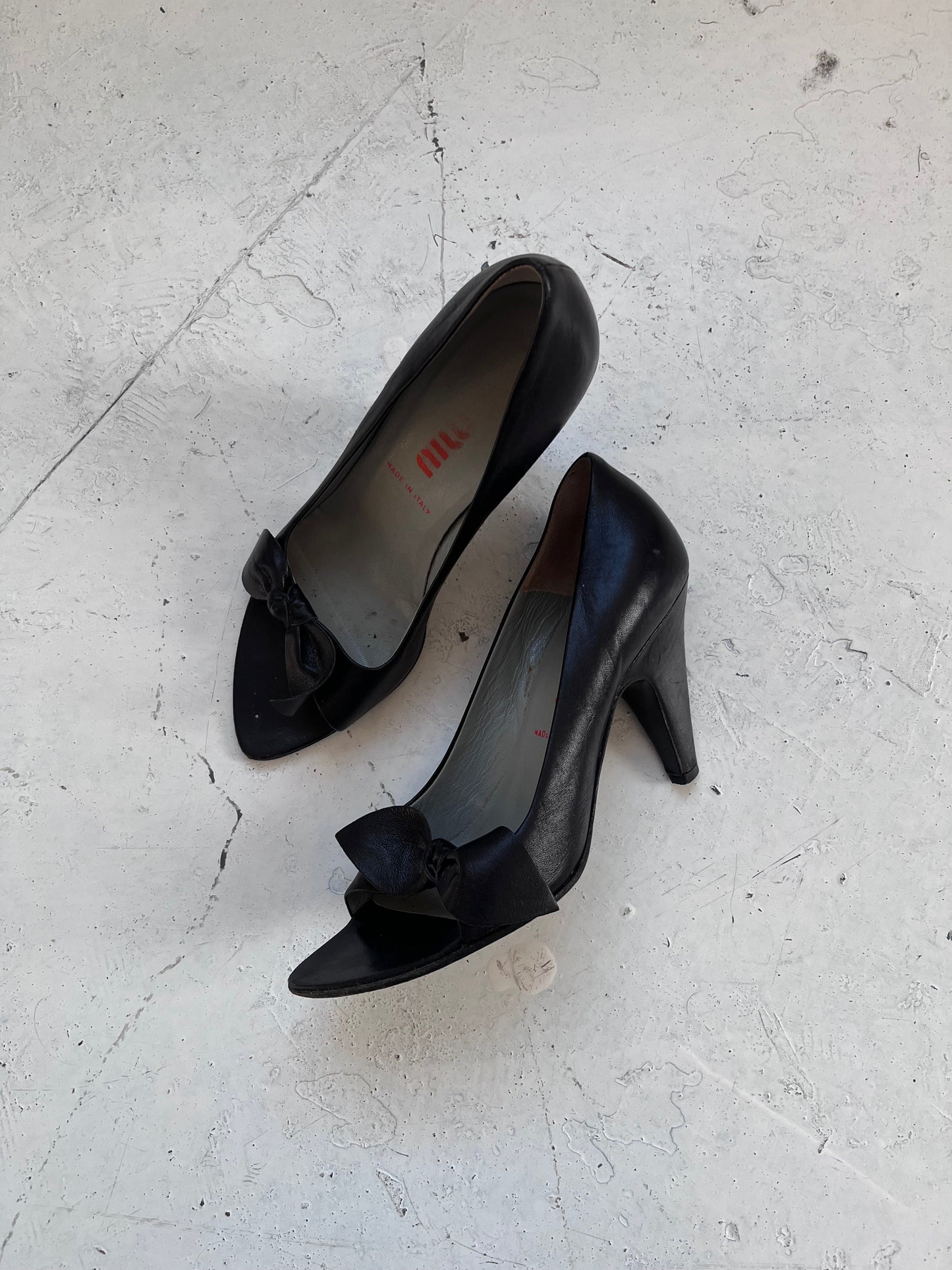 1990s miu miu heels | BLACK, Black