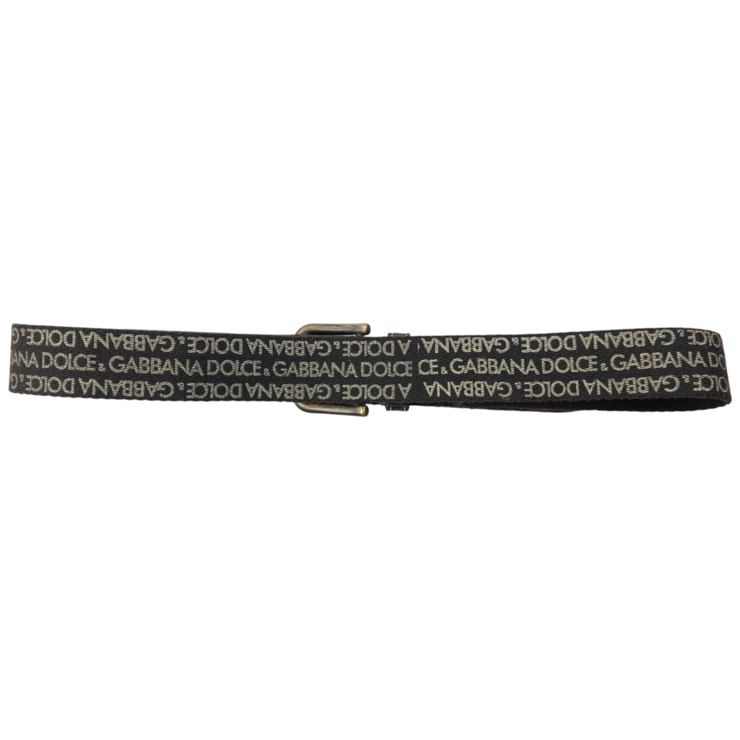 Vintage 2000s Dolce & Gabbana Monogram Belt Size W32 | O/S, Brown