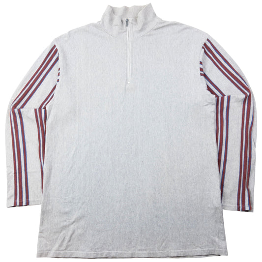 Vintage 90s Issey Miyake Lightweight Q Zip Jumper Size M | Medium, Grey