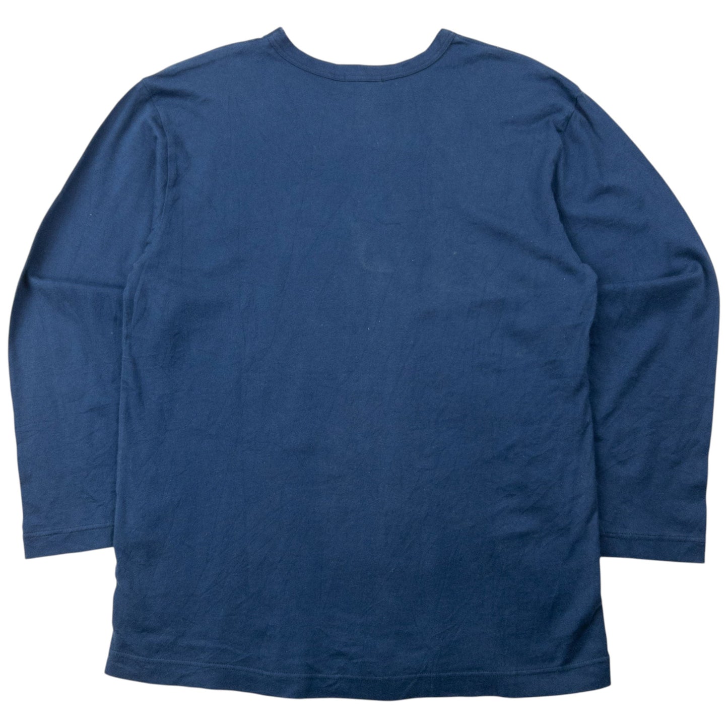 Vintage 90s Yohji Yamamoto Long Sleeve T Shirt Size S | Small, Navy