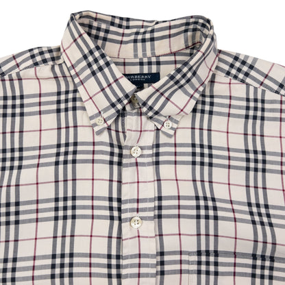 Vintage 2000s Burberry Nova Check Long Sleeve Button Up Shirt Size M