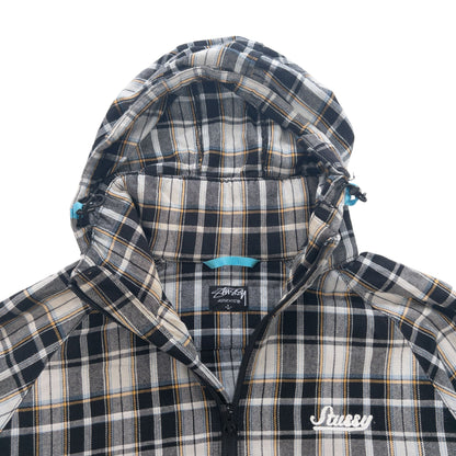 Vintage Stussy Zip Up Check Jacket Size L