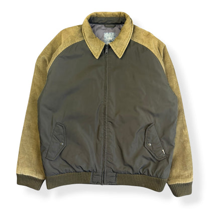 2000's Stussy Corduroy/Nylon Panelled Jacket (M) | Medium, Green