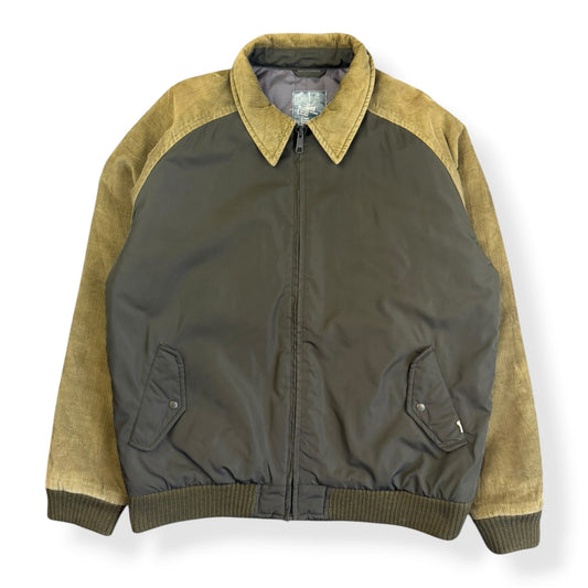 2000's Stussy Corduroy/Nylon Panelled Jacket (M) | Medium, Green