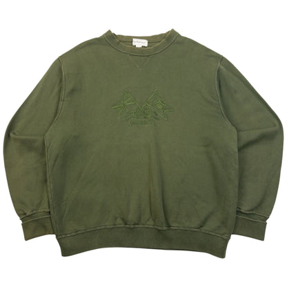 Vintage 90s Burberry Embroidered Sweatshirt Size XS | XS, Green