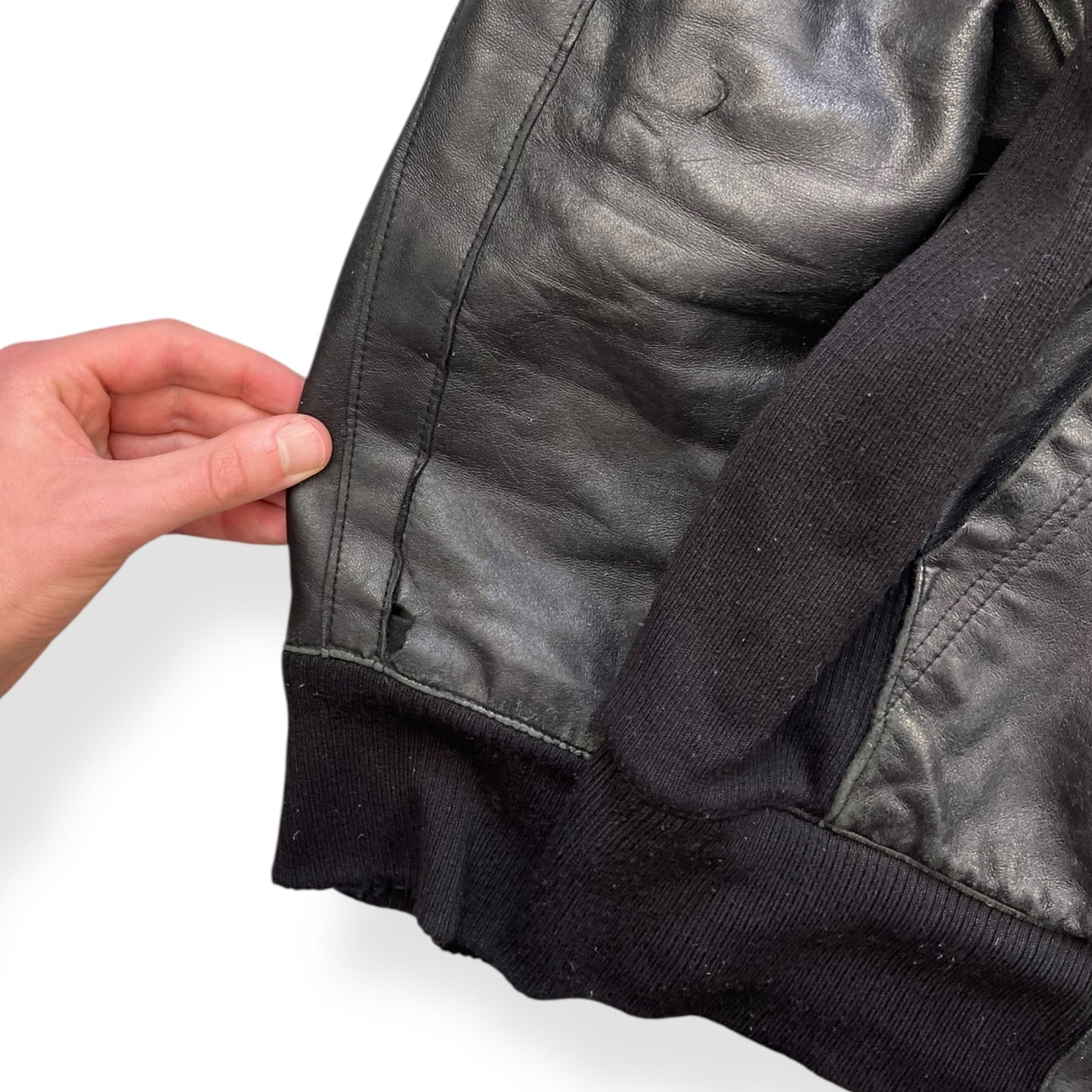 2000's Puma Limited Edition Hooded Lambskin Jacket (L) | Default Title, Black