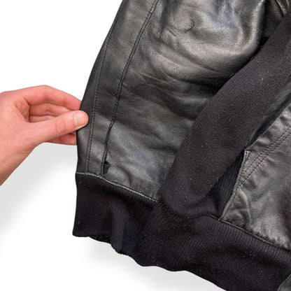 2000's Puma Limited Edition Hooded Lambskin Jacket (L) | Default Title, Black