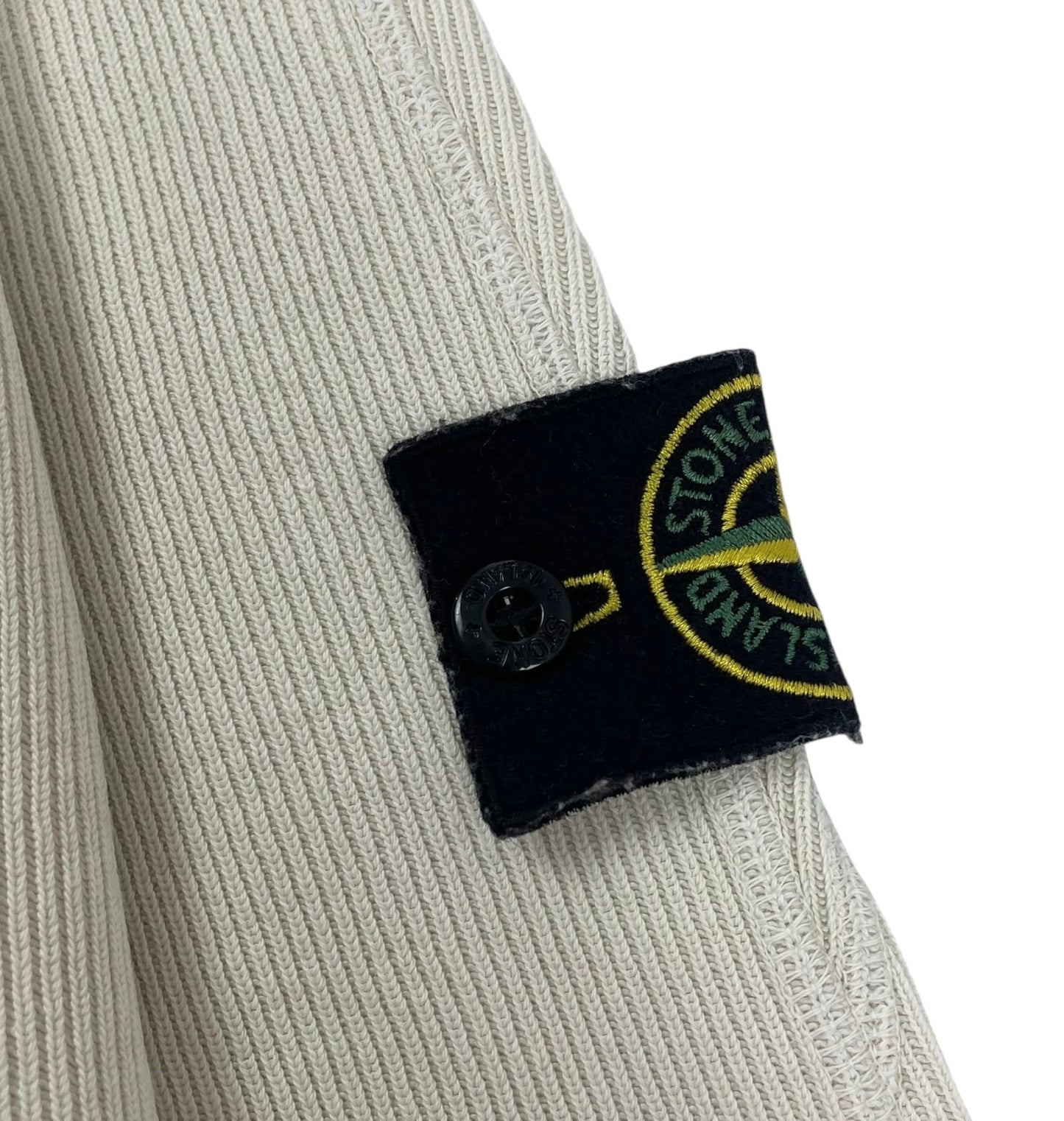Vintage Stone Island Ribbed Knit, Size XL | O/S, Cream