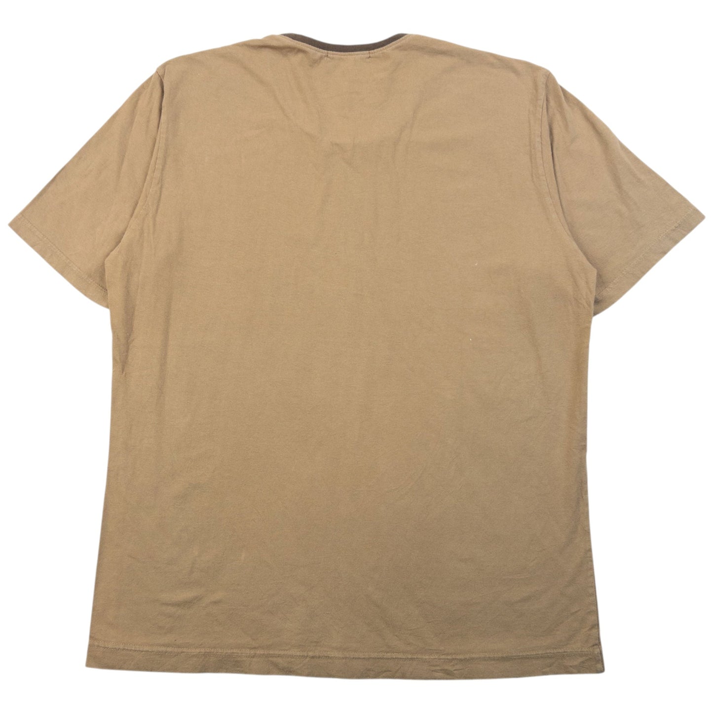 Vintage 2000s Issey Miyake Pattern T Shirt Size M | Medium, Beige