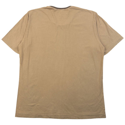 Vintage 2000s Issey Miyake Pattern T Shirt Size M | Medium, Beige