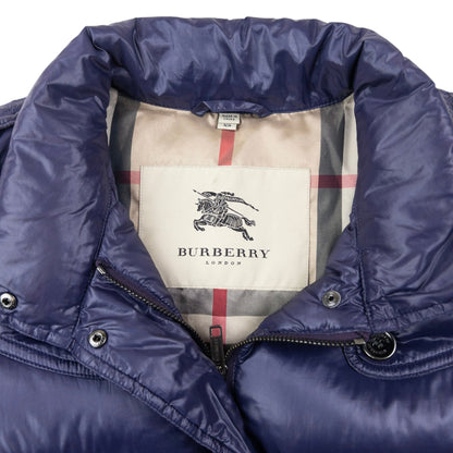 Vintage Burberry Zip Up Puffer Jacket Womens Size XS | XS, Purple