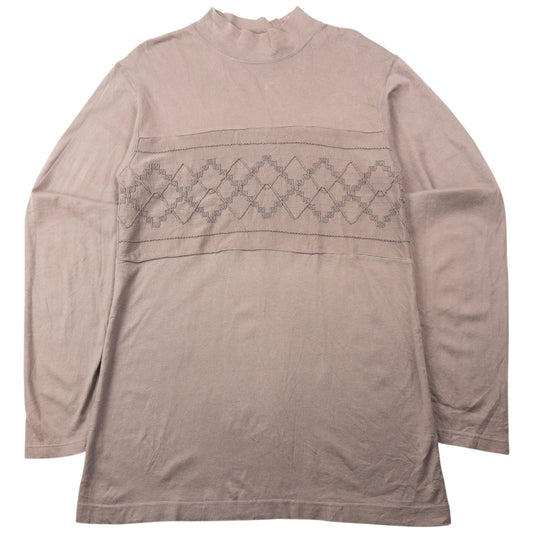 Vintage 90s Hai Sporting Gear By Issey Miyake Embroidered Long Sleeve T Shirt Size S | Small, Brown