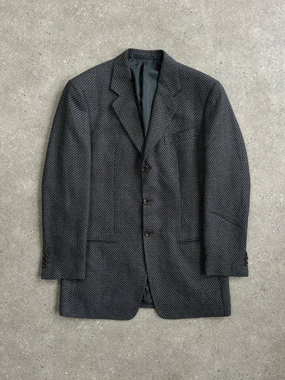 Armani Collezioni 1990s Pure Wool Woven Blazer - 38R/M