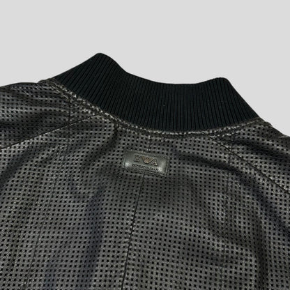 Emporio Armani 2009 Perforated Mesh Lambskin Leather Bomber - IT52 (M)