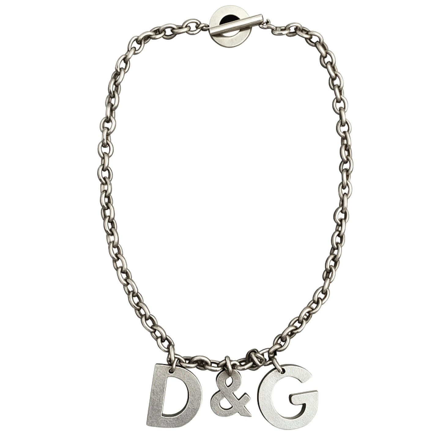 Dolce & Gabbana Steel Spellout Chain Necklace