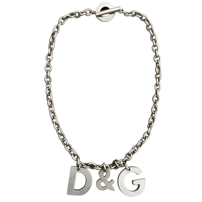 Dolce & Gabbana Steel Spellout Chain Necklace