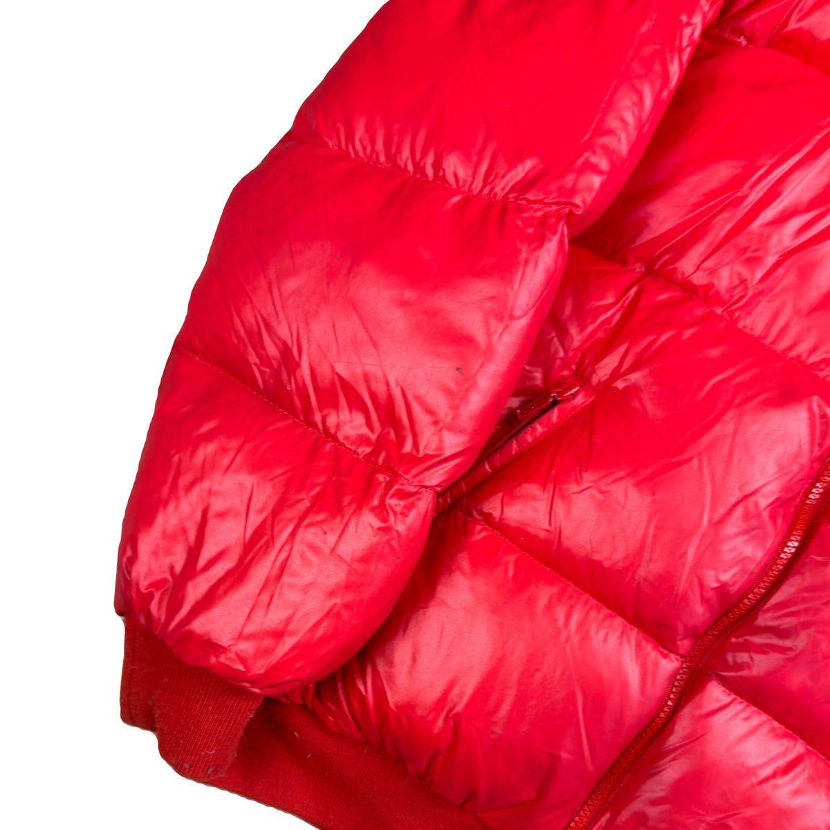 Moncler Reversible Puffer Jacket In Red & Navy (M) | Moncler, Navy