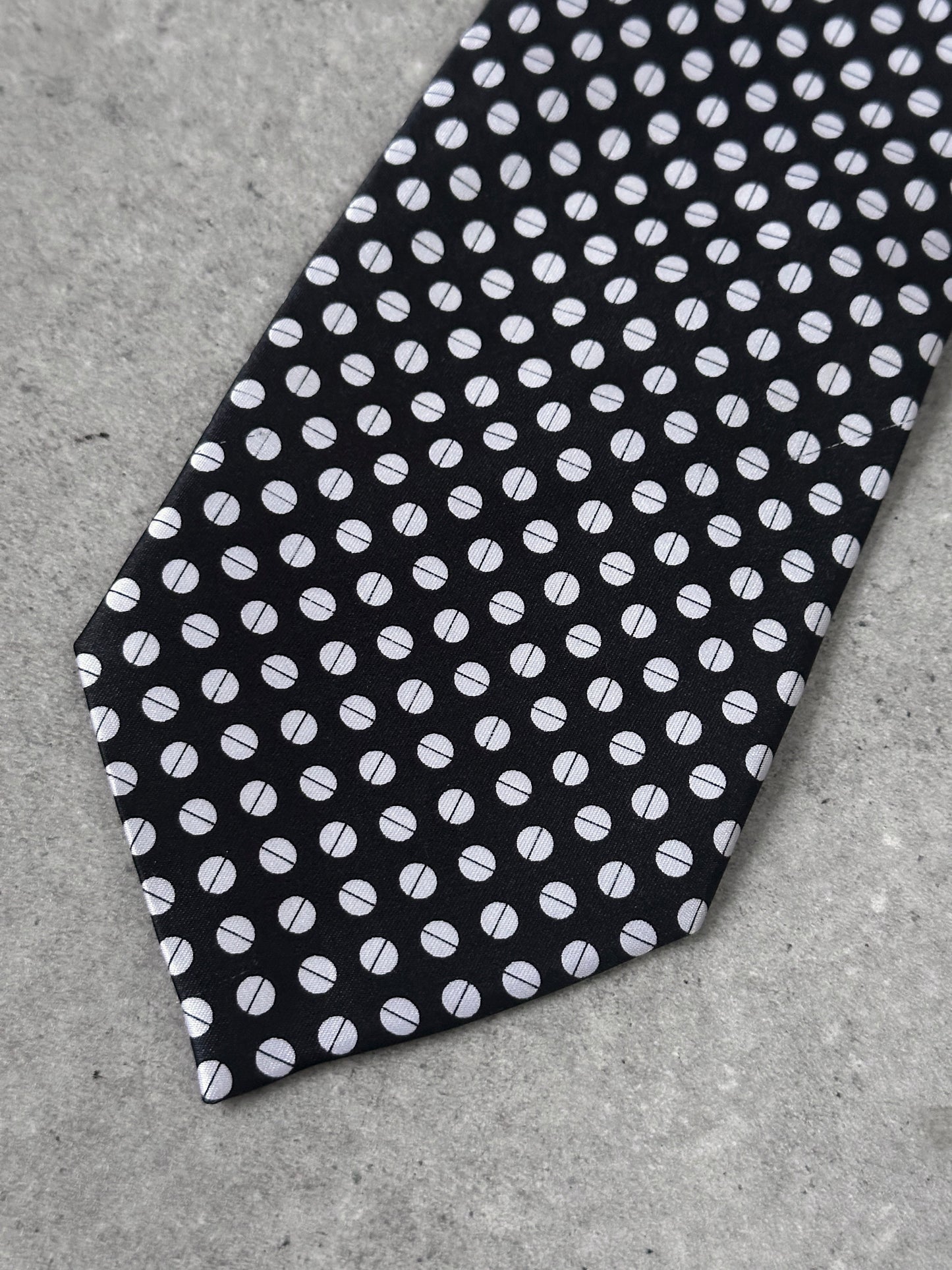 Vintage 1990s Pure Silk Polkadot Tie