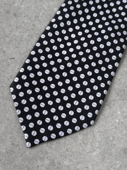 Vintage 1990s Pure Silk Polkadot Tie