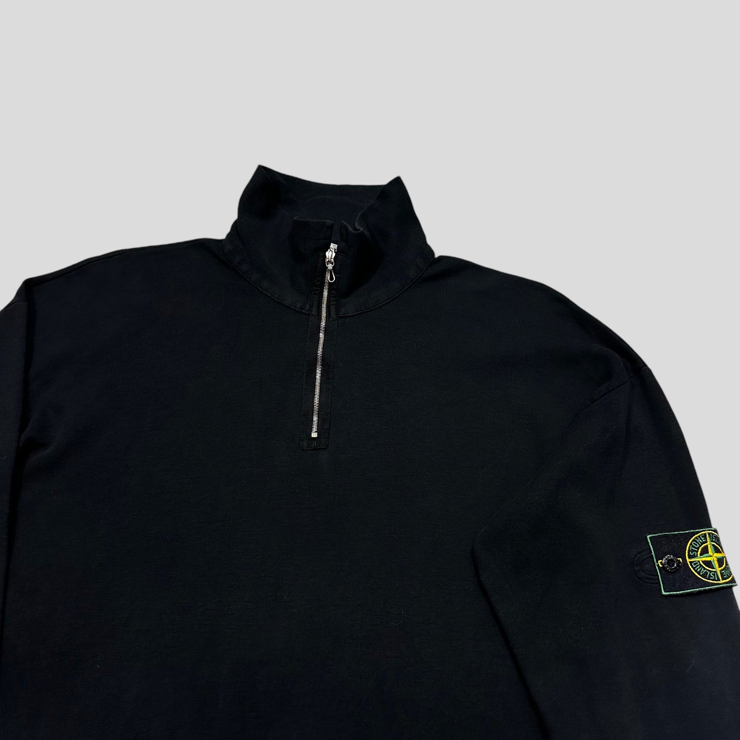 Stone Island 90’s Green Edge Cotton 1/4 Zip - L