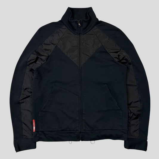 Prada Sport 2009 Angled Nylon Panelled Track Jacket - M