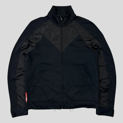 Prada Sport 2009 Angled Nylon Panelled Track Jacket - M | Default Title, Black