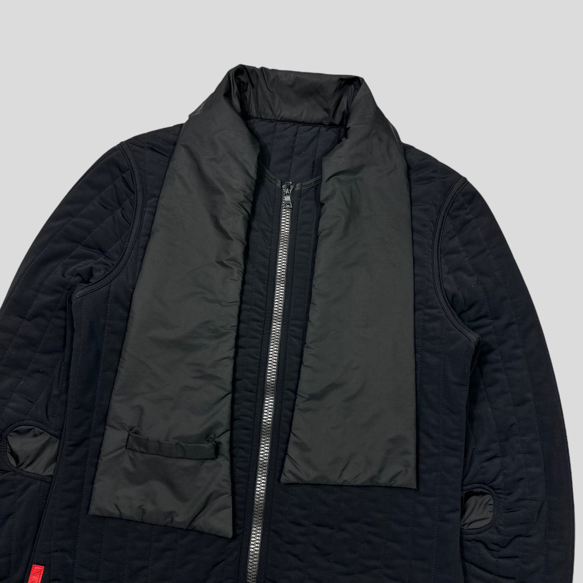 Prada Sport SS00 Quilted Nylon Scarf Jacket - M | Large, Green