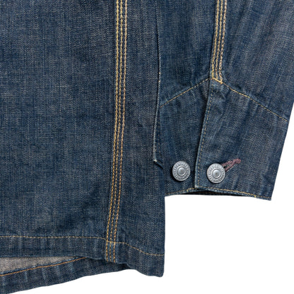 Vintage 90s Needles Button Up Denim Jacket Size XS | XS, Blue
