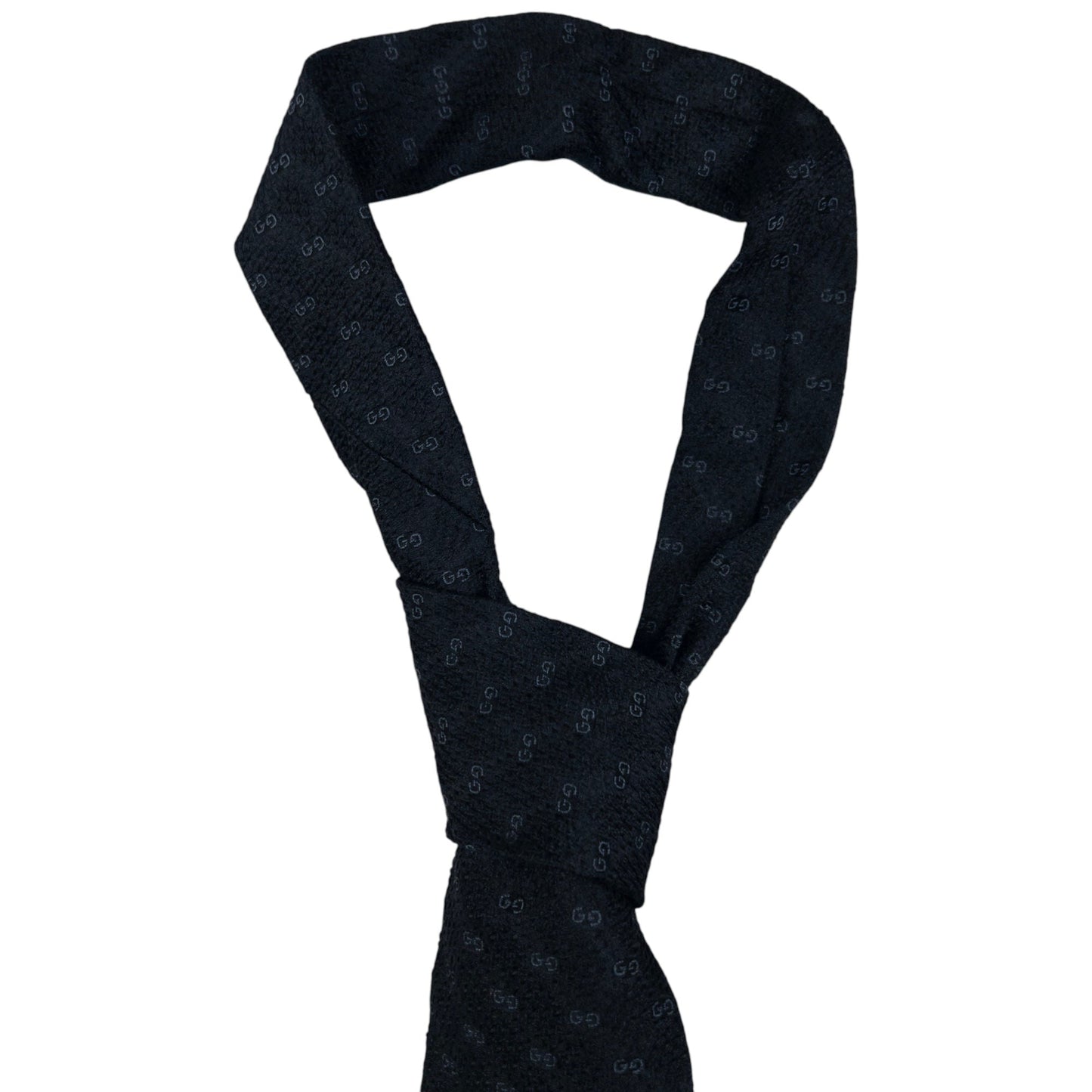 Vintage Gucci Monogram Silk Tie