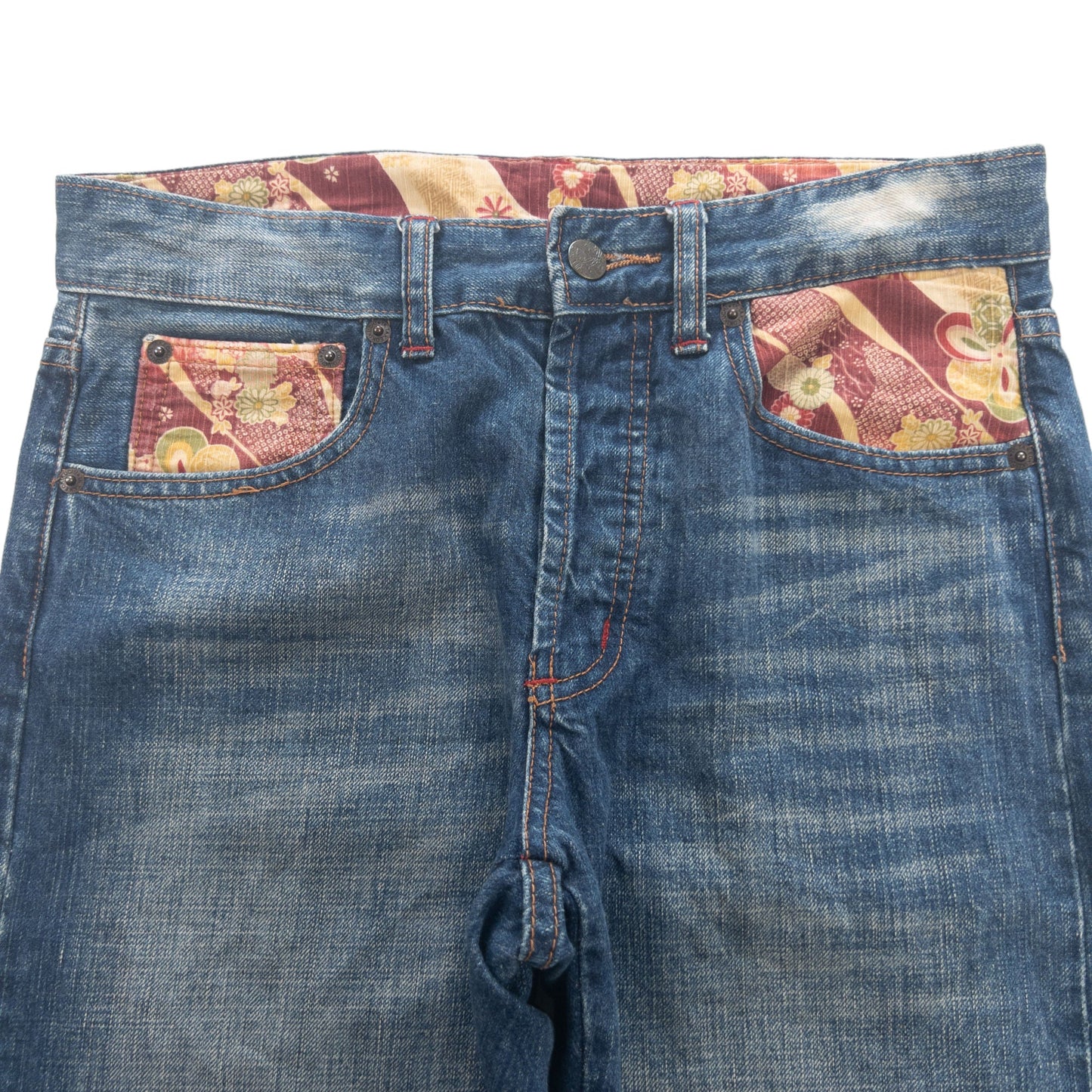 Vintage Flower Japanese Denim Jeans Size W29