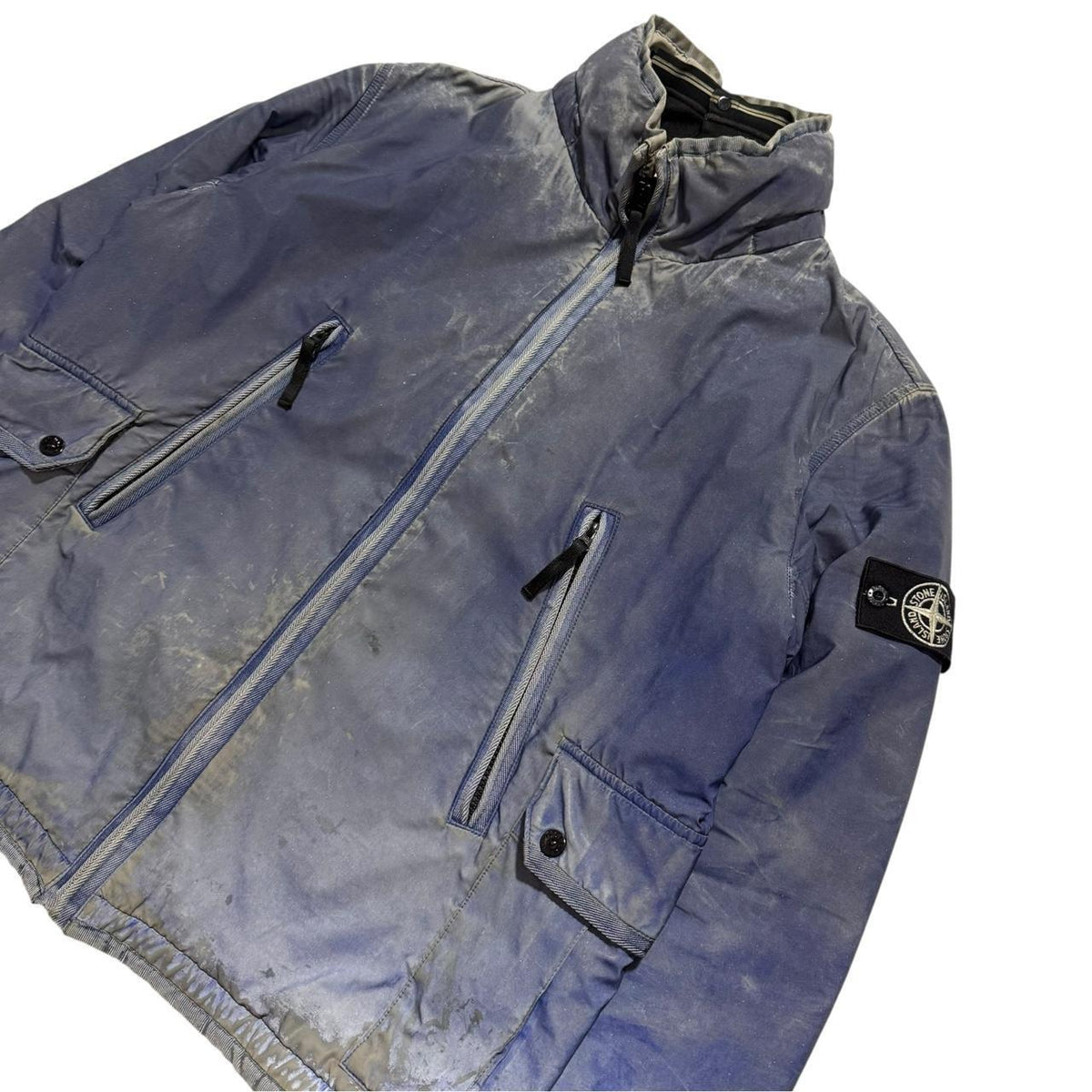 Stone Island Liquid Reflective Jacket | XL, Reflective Grey