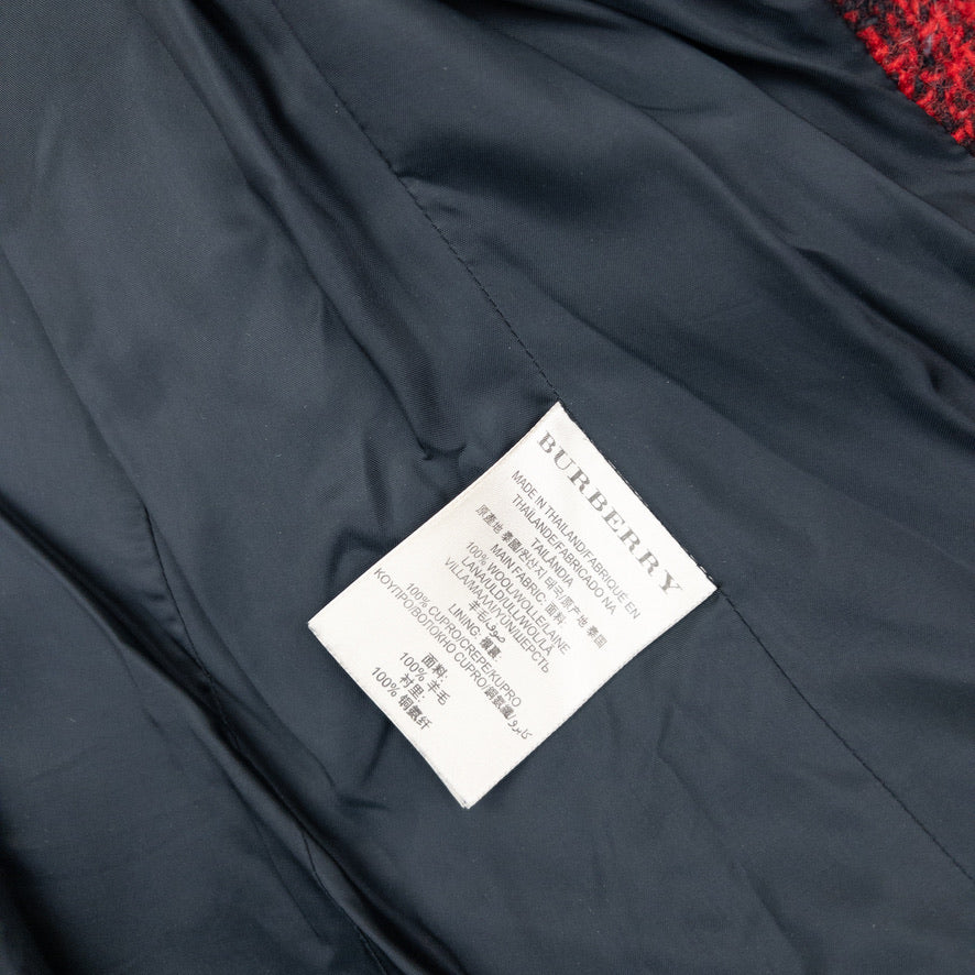 Vintage Burberry Brit Nova Check Tweed Jacket Womens Size S