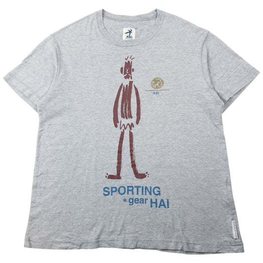 Vintage 90s Hai Sporting Gear By Issey Miyake Graphic T Shirt Size S | Small, Grey