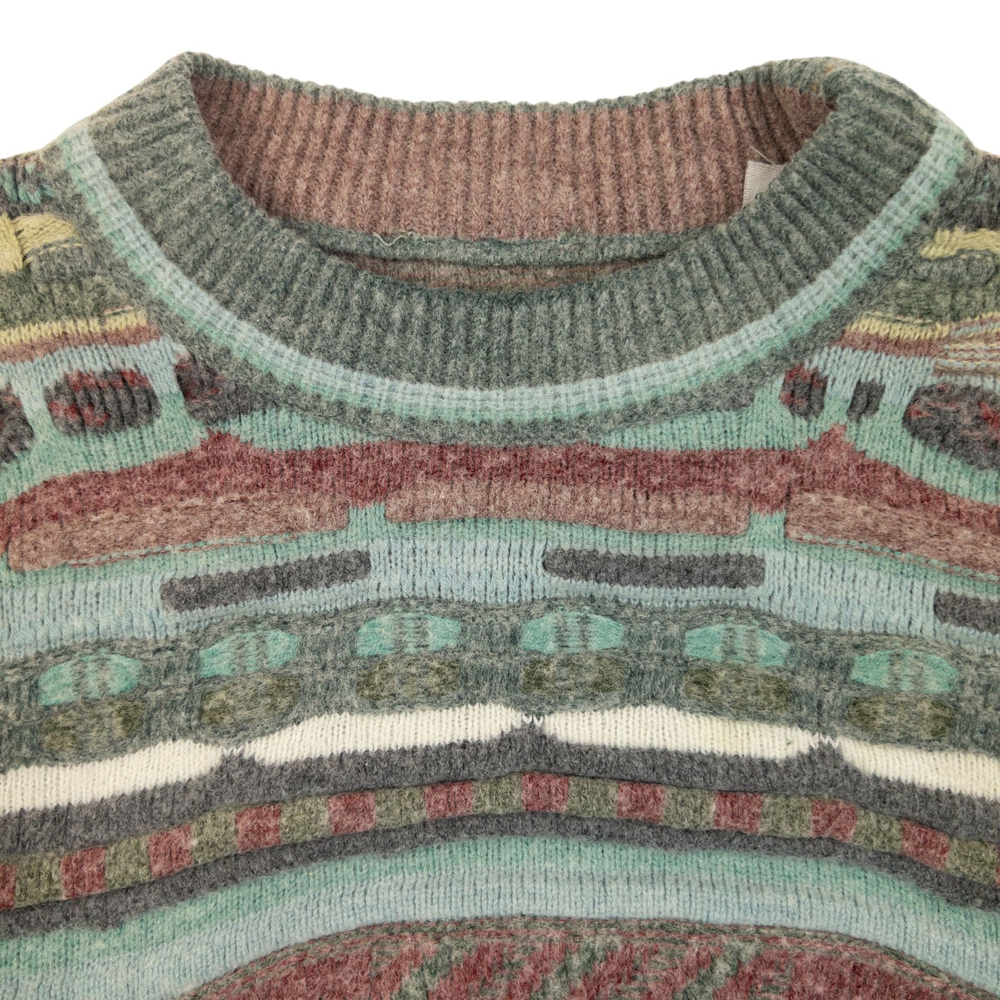 Vintage Pattern Knit Wool Jumper Size XS | XS, Multicolor