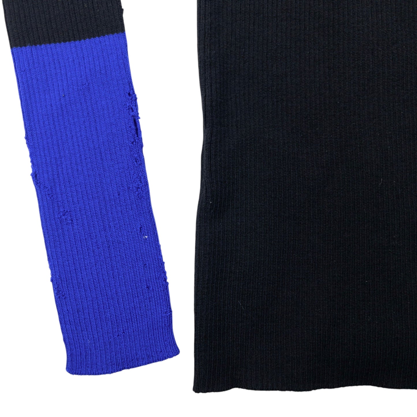 Vintage 2000s Yohji Yamamoto Zip Up Ribbed Wool Jumper Womens Size S | Small, Black