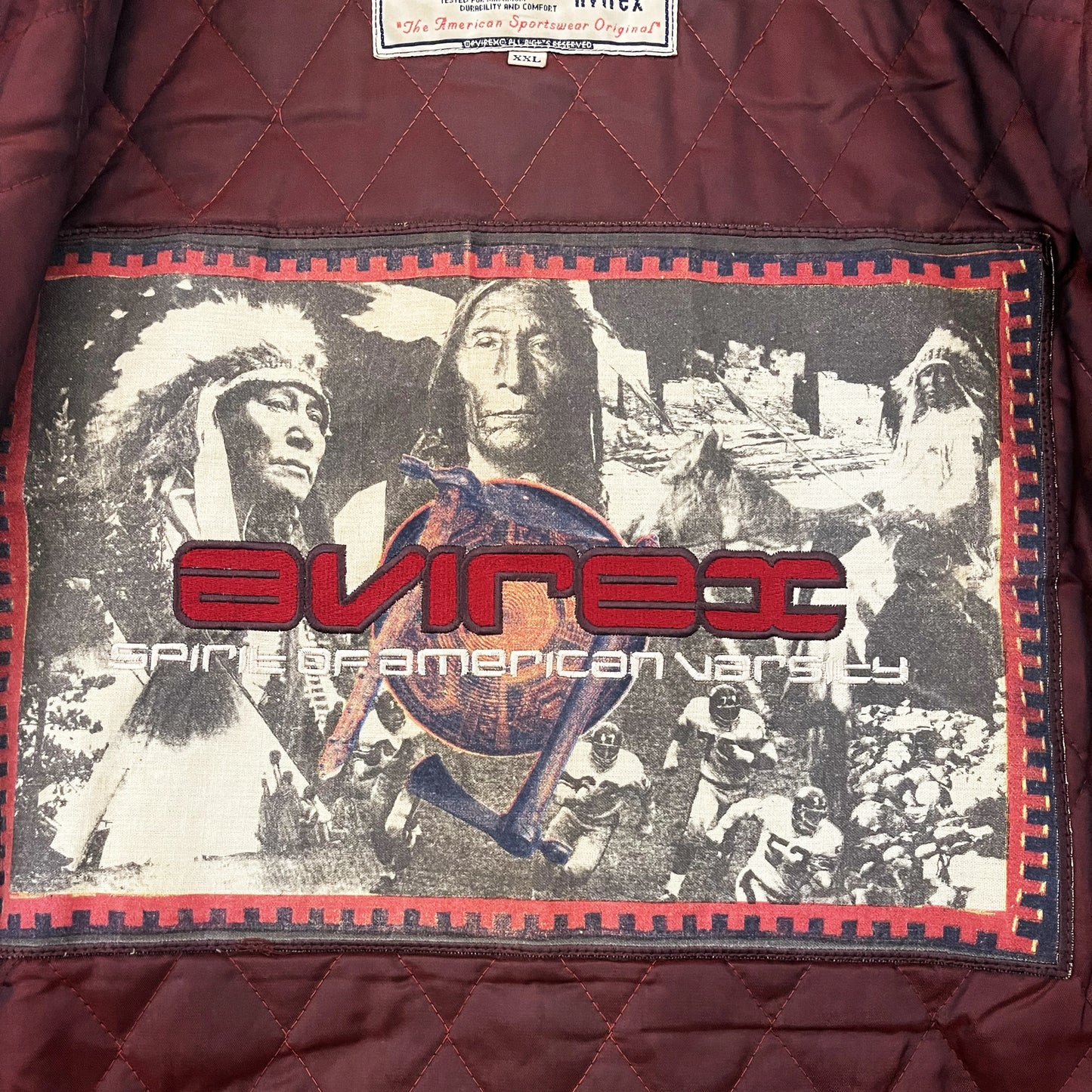 Avirex Leather Varsity Jacket - XXL